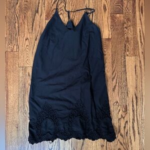 Felicity & Coco Black Lace Trim Dress